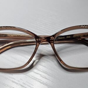 Vera Wang "Gianni" Women's Opthalmic Frames Rosewater Color Crystals $75